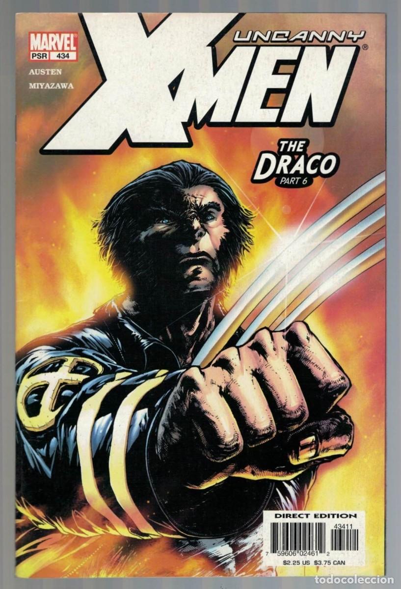 C&oacute;mics: UNCANNY X MEN #434, 438, 439 y 442 (FN) lote de 4 n&uacute;meros MARVEL COMICS 2004