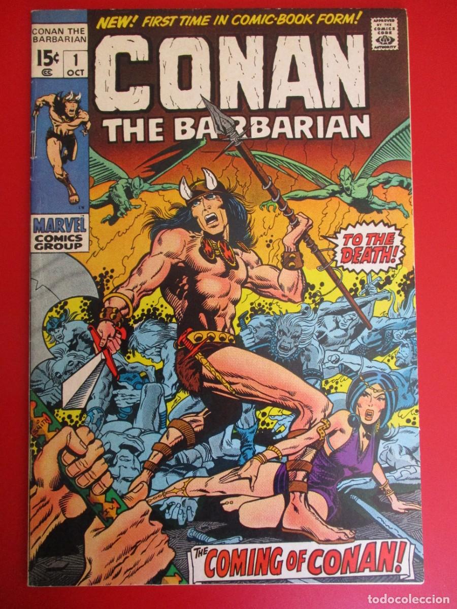 C&oacute;mics: Conan el B&aacute;rbaro #1 - Marvel 1970. Origen y primera aparici&oacute;n de Conan- Estado : EXCELENTE
