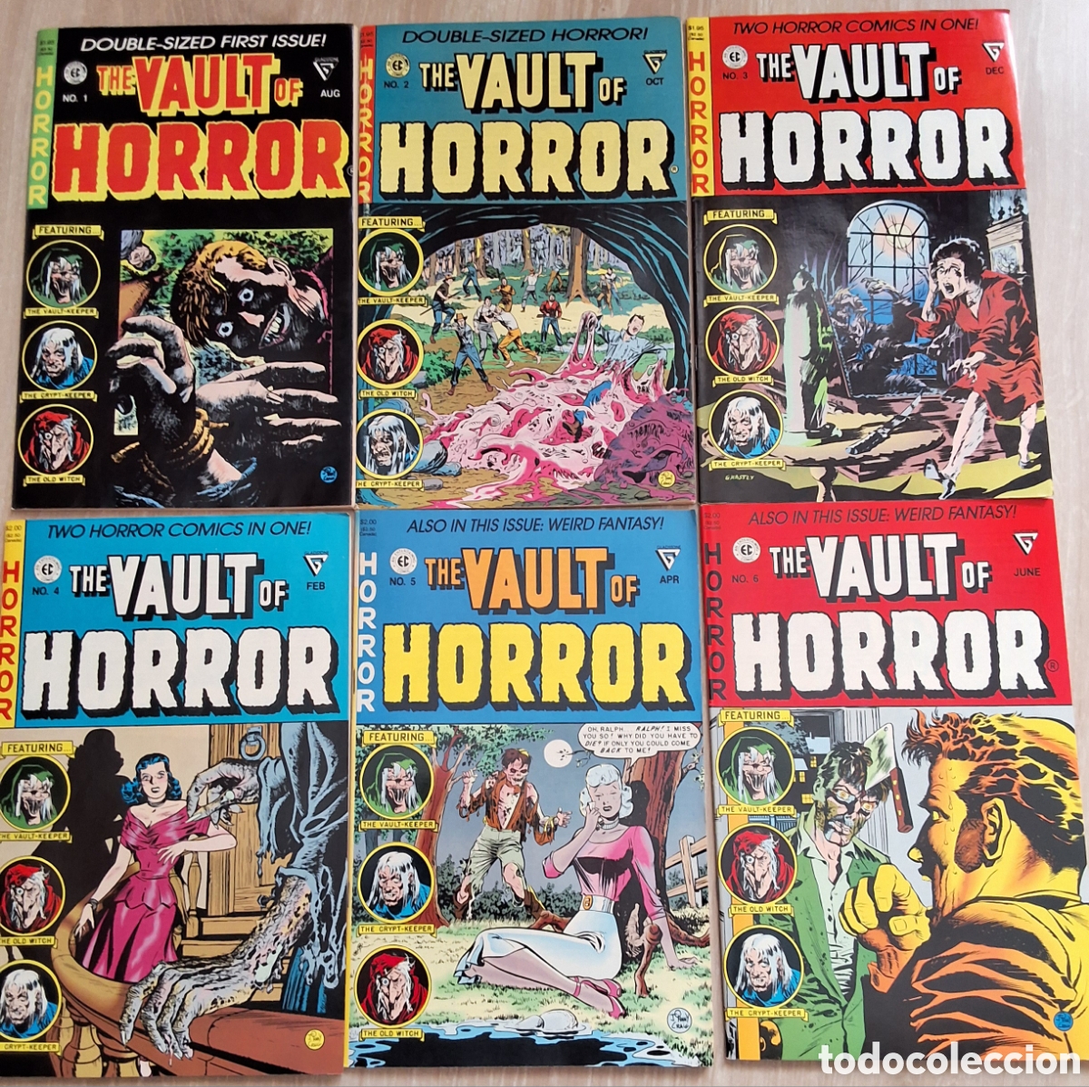 C&oacute;mics: The vault of horror comid americano coleccion completa 6 numeros a&ntilde;o 1990