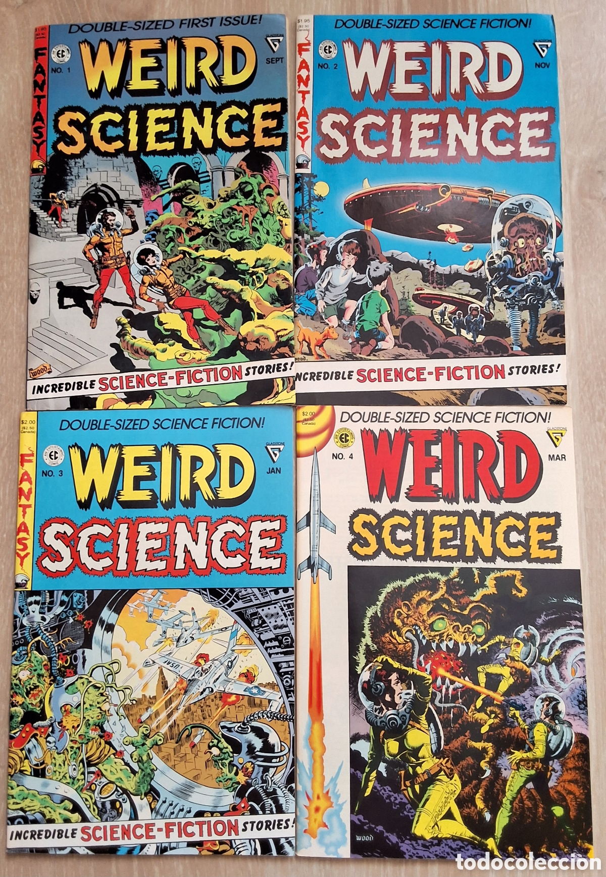 C&oacute;mics: Weird science fantasy comic americano 4 numeros coleccion completa a&ntilde;o 1990 reimpresion