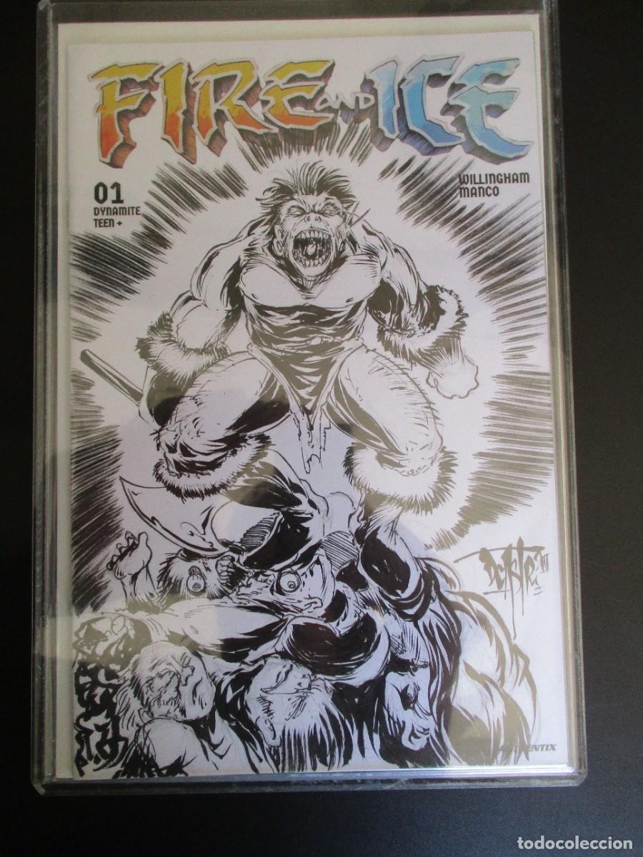 C&oacute;mics: FIRE AND ICE # 1 ( 2023) -ART ON COVER : DAVE CASTR. CERTICADO N&ordm; 805