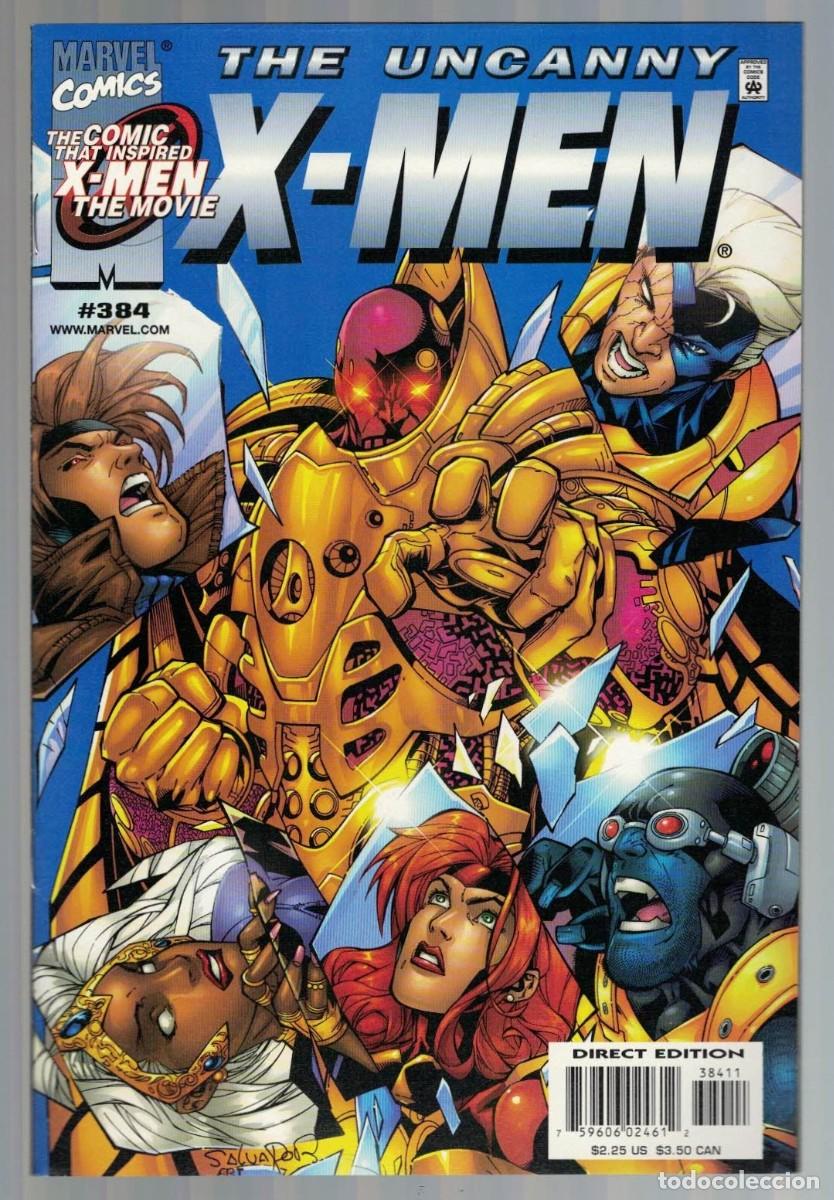 C&oacute;mics: UNCANNY X MEN #384,385,386,387,388,389,390 (VF/NM) lote de 7 MARVEL COMICS 2000