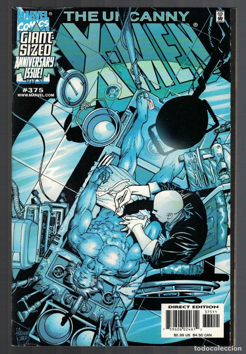 C&oacute;mics: UNCANNY X MEN #375,377,379,380,381,382,384 (VF/NM) lote de 7 MARVEL COMICS 1999