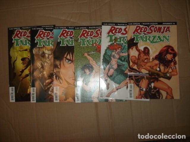 C&oacute;mics: Red Sonja / Tarzan, 2016, Dynamite, completa, 6 n&uacute;meros, muy buen estado. Caja DA