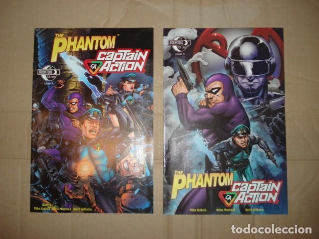 C&oacute;mics: The Phantom /Captain Action, 2010, completa, 2 n&uacute;meros, Moonstone, muy buen estado. Caja DA