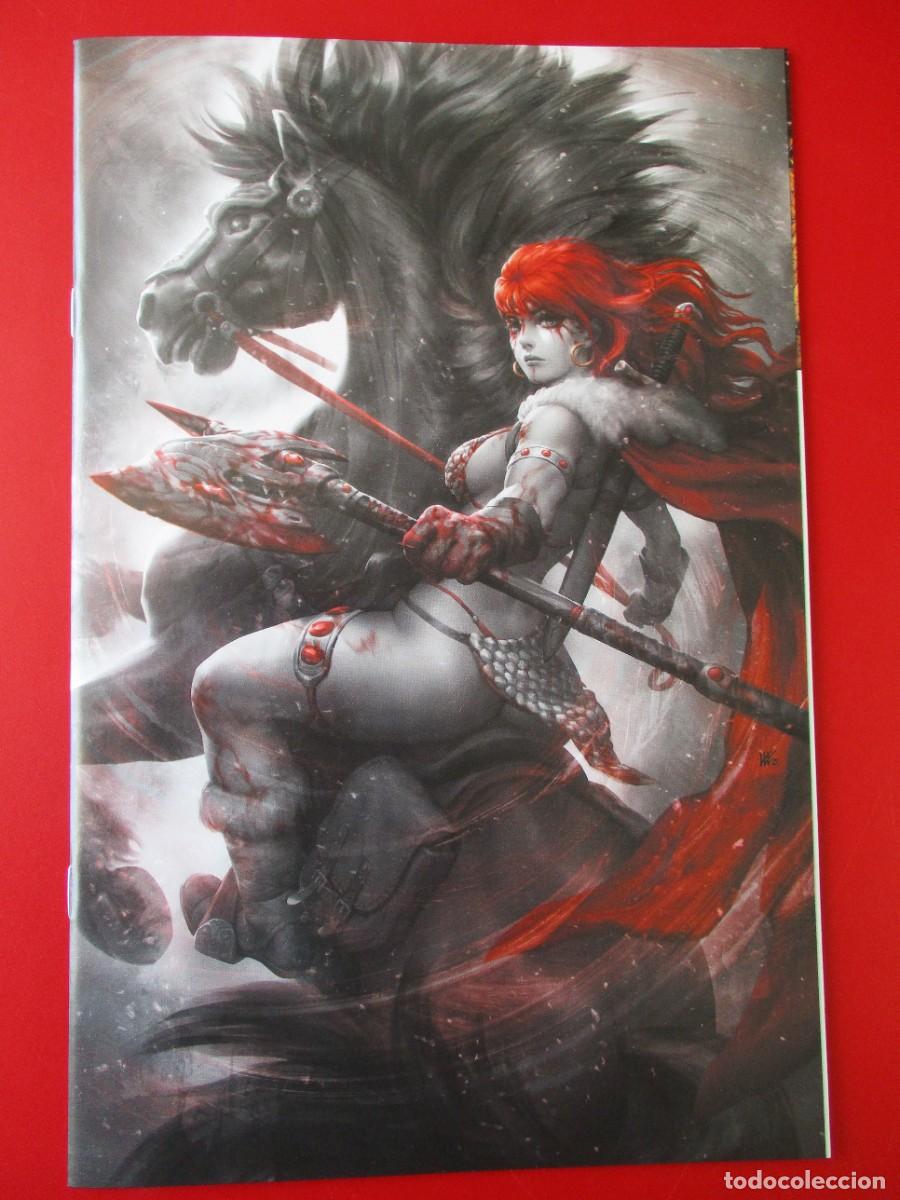 C&oacute;mics: Red Sonja Noir #1 - Kendrick Lim Virgin Variant