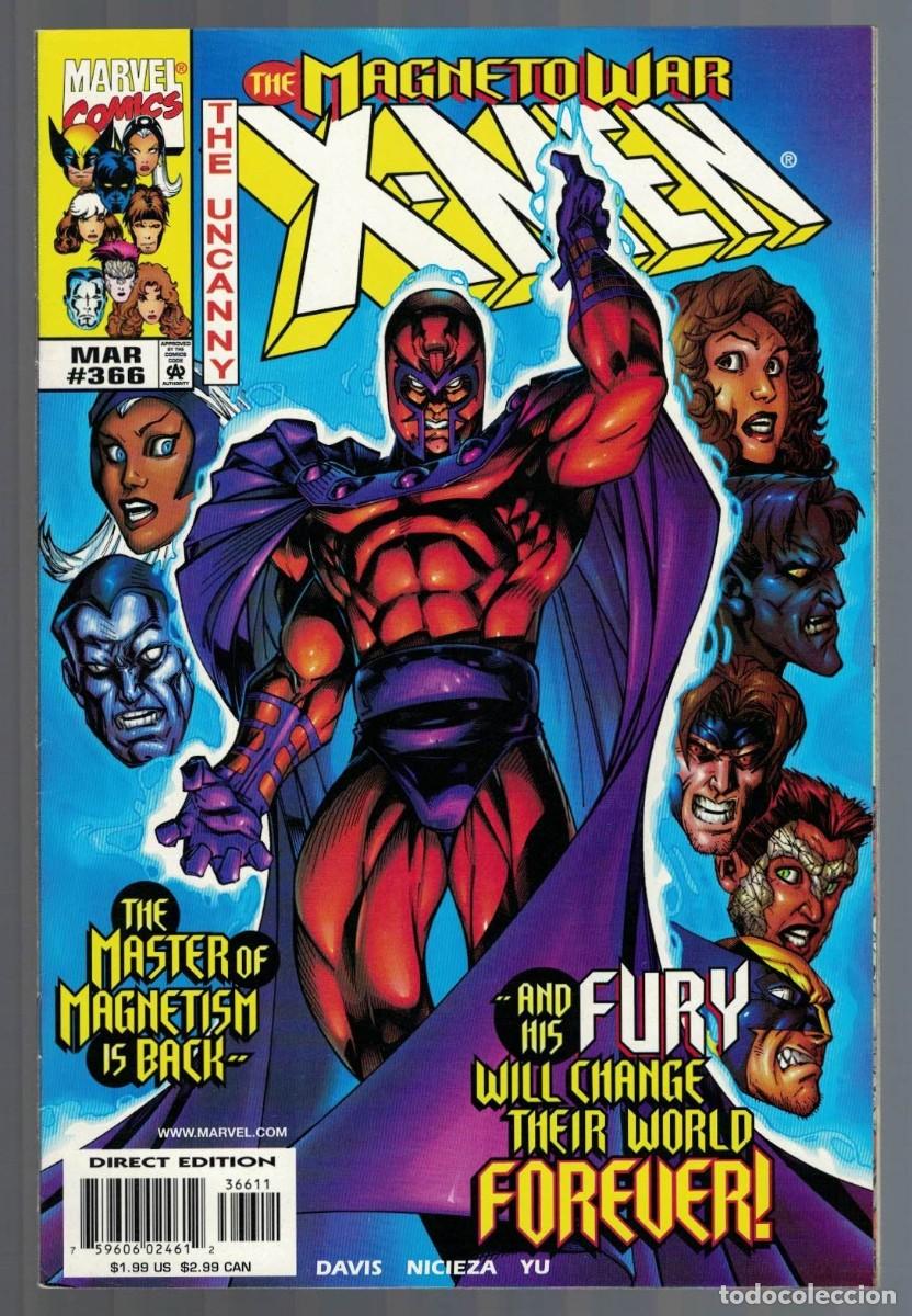 C&oacute;mics: UNCANNY X MEN #357, 358, 366, 367, 368, 369, 371, 372 (VF/NM) lote de 8 MARVEL COMICS 1998