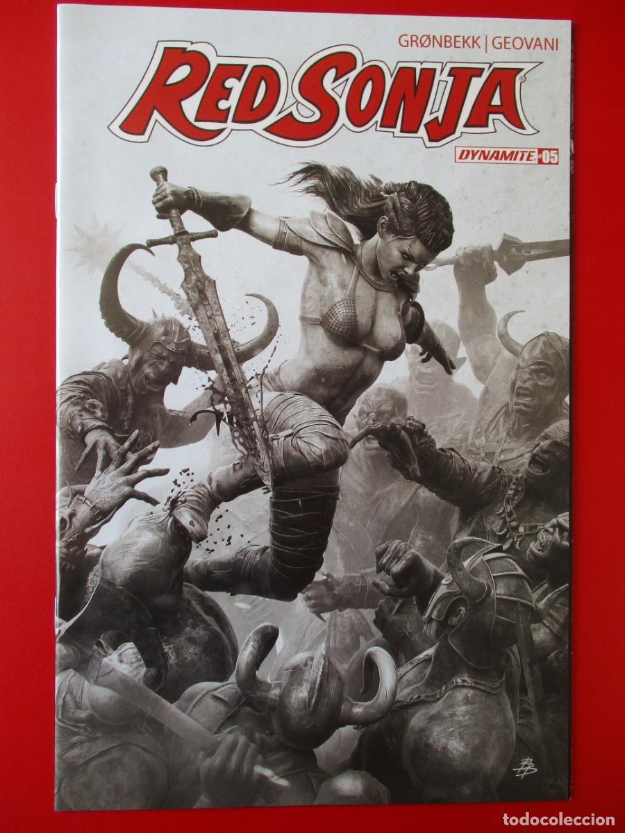 C&oacute;mics: RED SONJA V-10 # 5 - COVER INCENTIVE BJORN BARENDS BLACK & WHITE