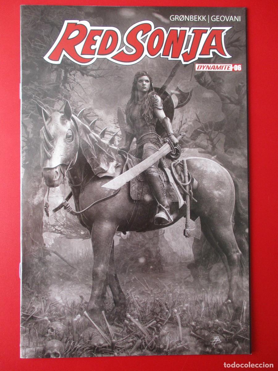 C&oacute;mics: RED SONJA V-10 # 6 -COVER INCENTIVE BJOM NARENDS BLACK & WHITE