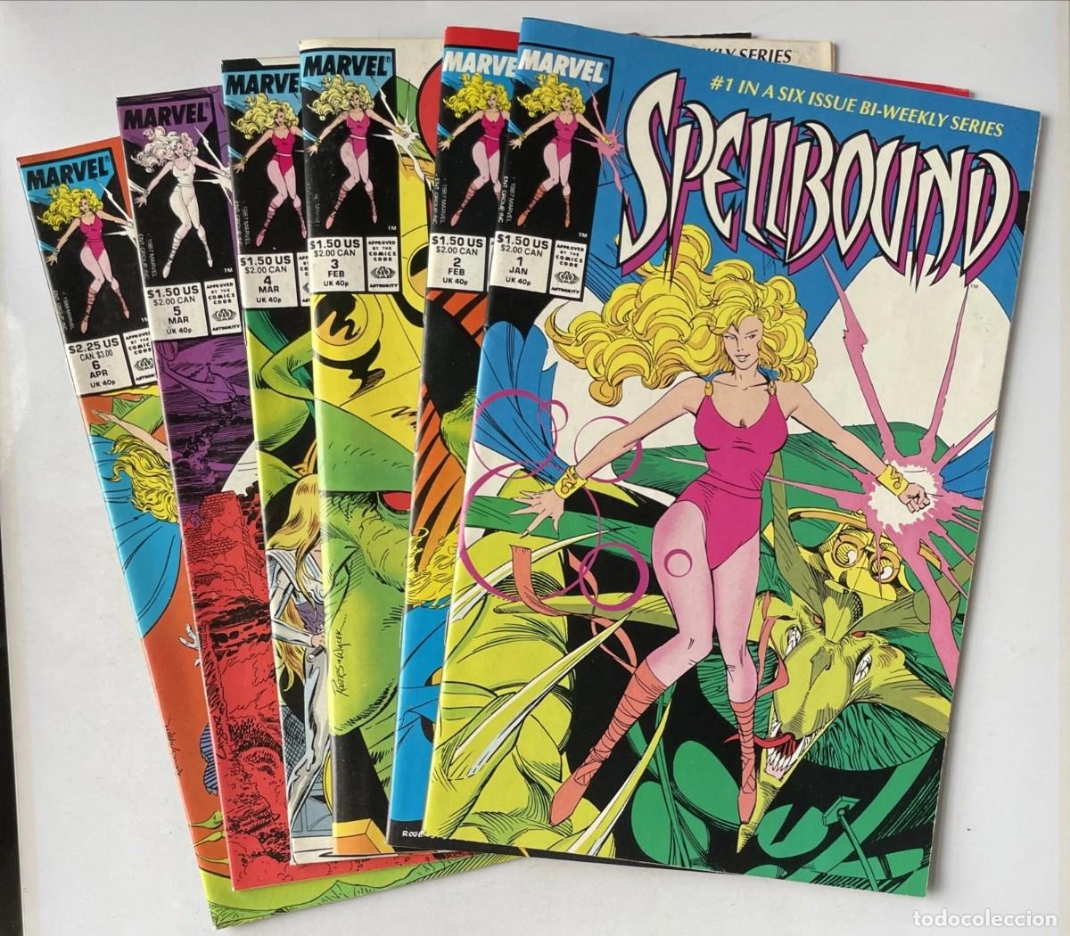 C&oacute;mics: SPELLBOUND #1-6 COMPLETE SET (MARVEL 1988) NEW MUTANTS. 1st Erica.