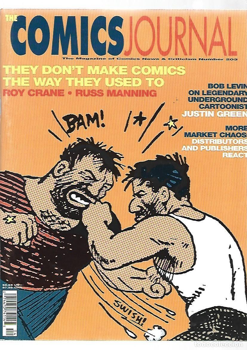 C&oacute;mics: The comics journal, 203, 1998, Fantagrapics Books, muy buen estado. Caja DA
