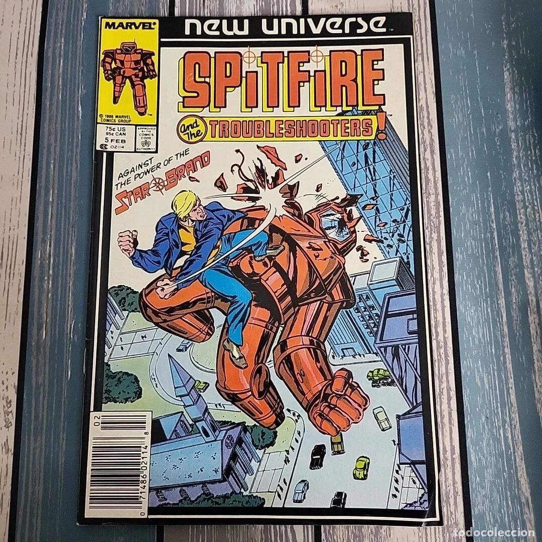 C&oacute;mics: Spitfire and the Troubleshooters #5 Feb 1986 Marvel New Universe.