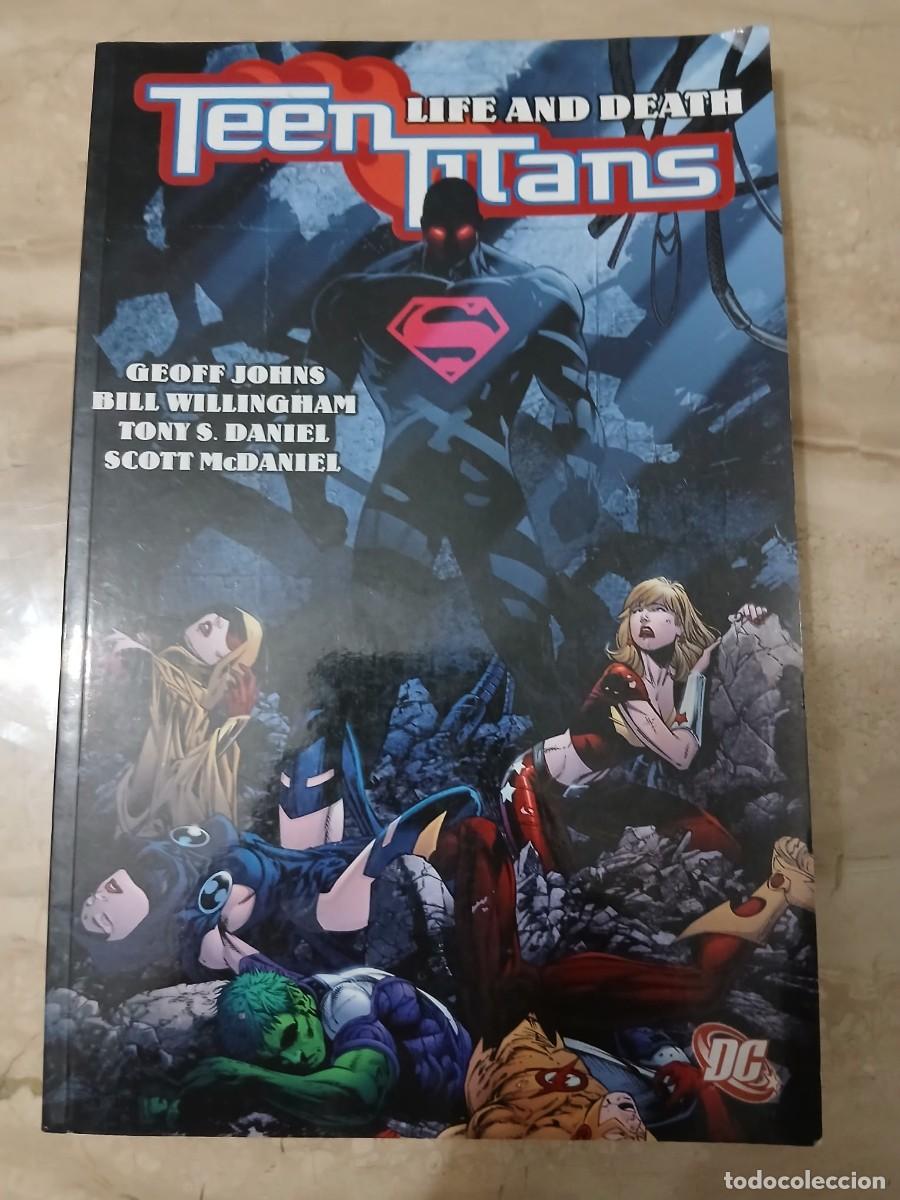 C&oacute;mics: Teen Titans life and death novela grafica estado muy bueno