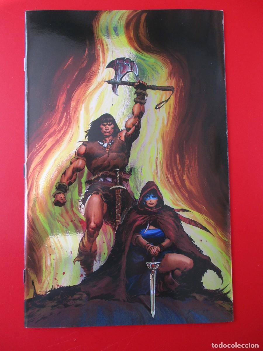 C&oacute;mics: CONAN : THE BARBARIAN # 2 - COVER FOIL ROBERTO DE LA TORRE - TITAN COMICS 2023
