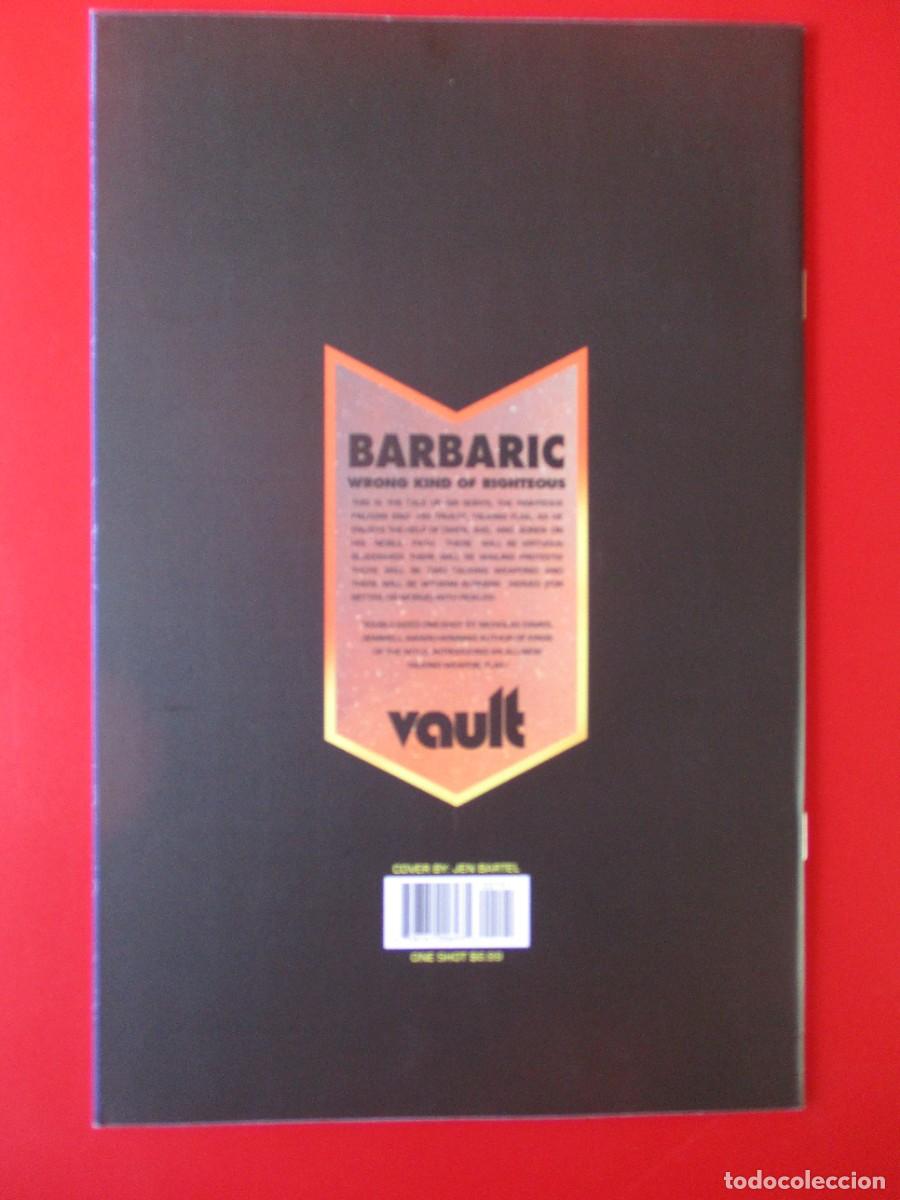 C&oacute;mics: BARBARIC # 1 - VAULT - COVER JEM BARTEL - Foto 2