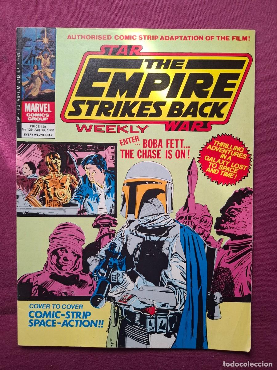 C&oacute;mics: Star Wars the Empire Strikes Back 129 Boba Fett. UK 1980
