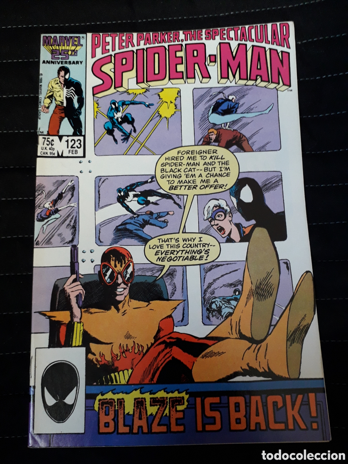 C&oacute;mics: PETER PARKER THE SPECTACULAR SPIDER-MAN #123. PETER DAVID. ORIGINAL USA. EXCELENTE ESTADO