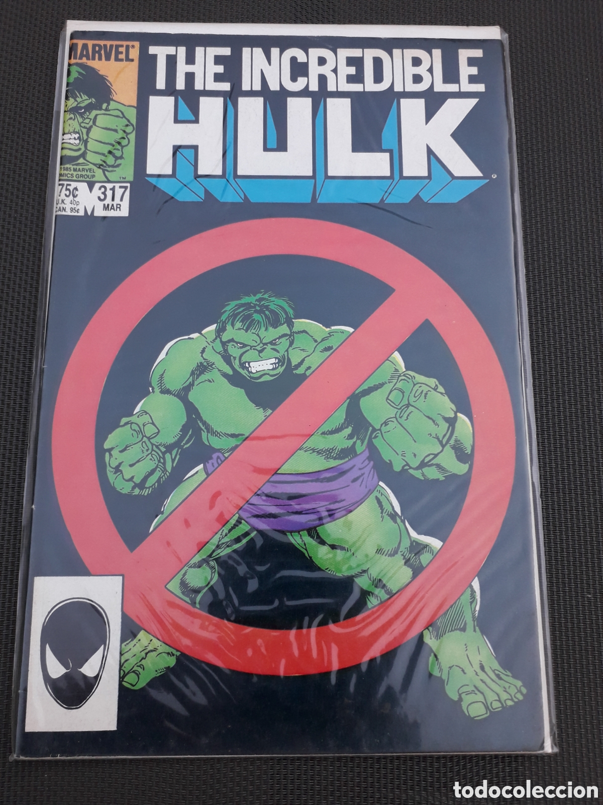 C&oacute;mics: THE INCREDIBLE HULK #317. ORIGINAL USA. EXCELENTE ESTADO