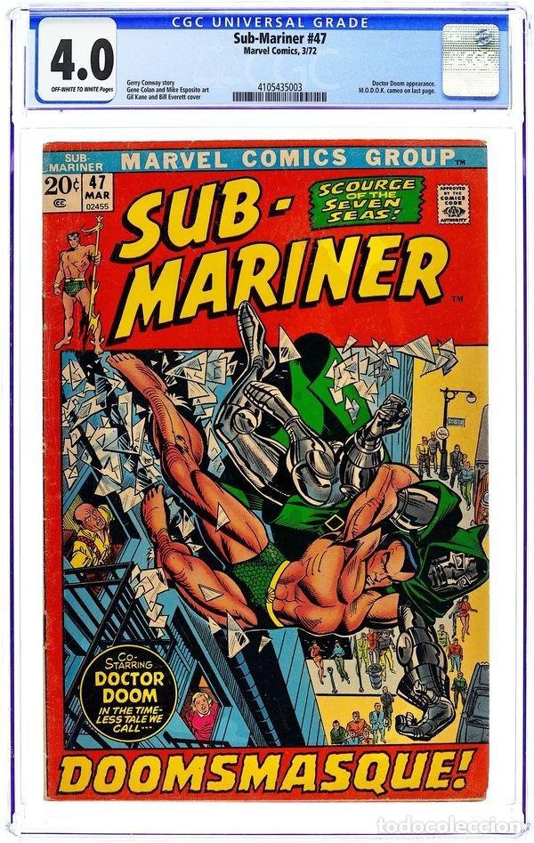 C&oacute;mics: Sub-mariner#47 CGC 4.0 Doctor Doom Appearance - Foto 1