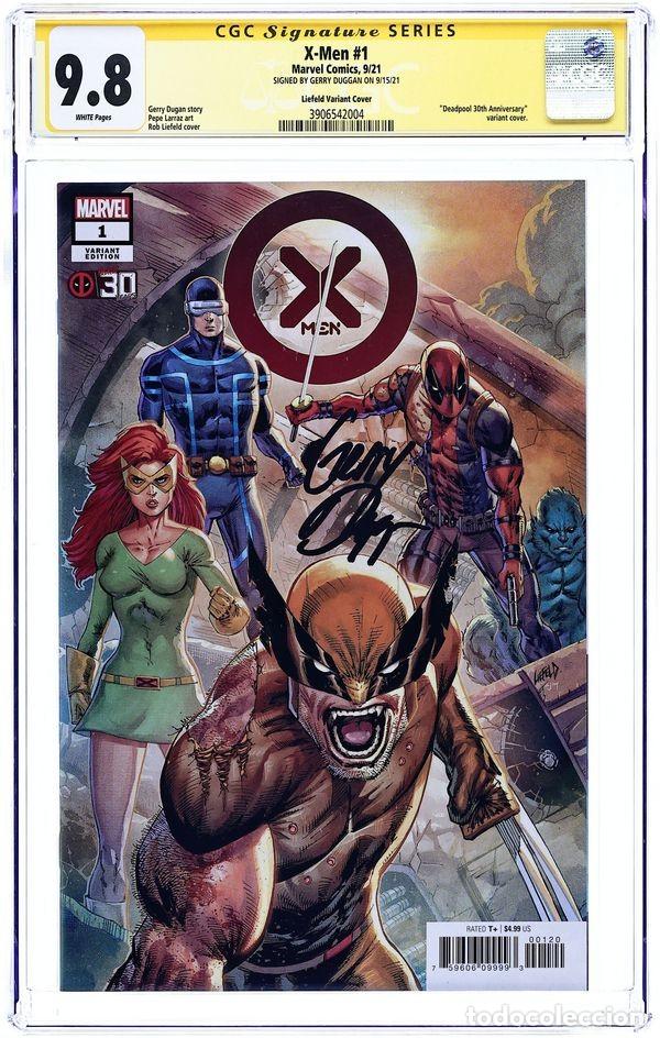 C&oacute;mics: X-Men#1 CGC 9.8 Signed by Gerry Dugan Liefeld variant cover