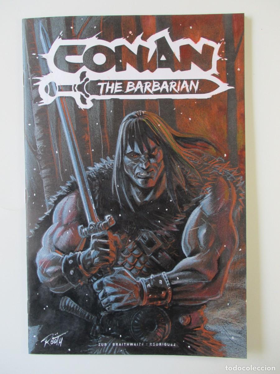 C&oacute;mics: BLANK COVER - BOCETO Original de MIKE ROOTH - CONAN : THE BARBARIAN # 1