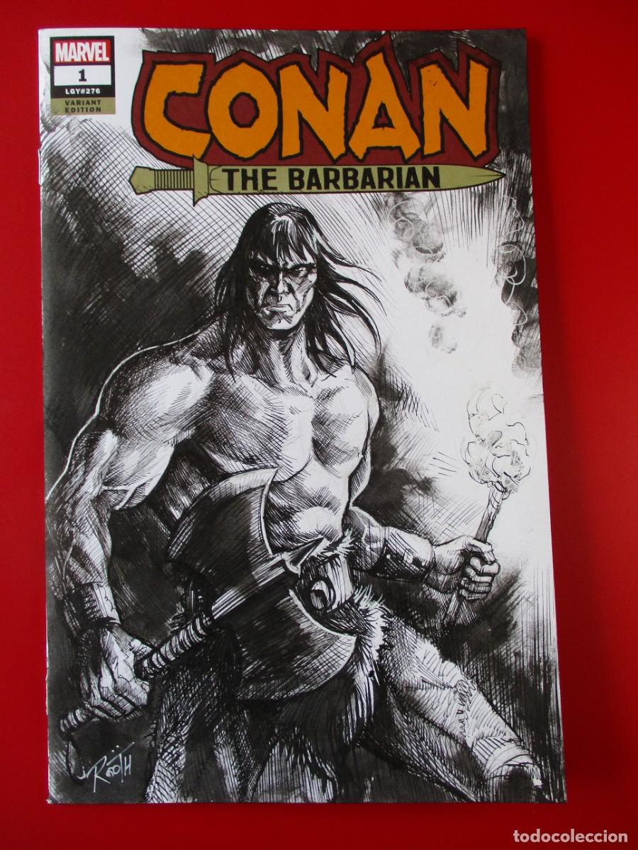C&oacute;mics: BLANK COVER - BOCETO Original de MIKE ROOTH - CONAN : THE BARBARIAN # 1