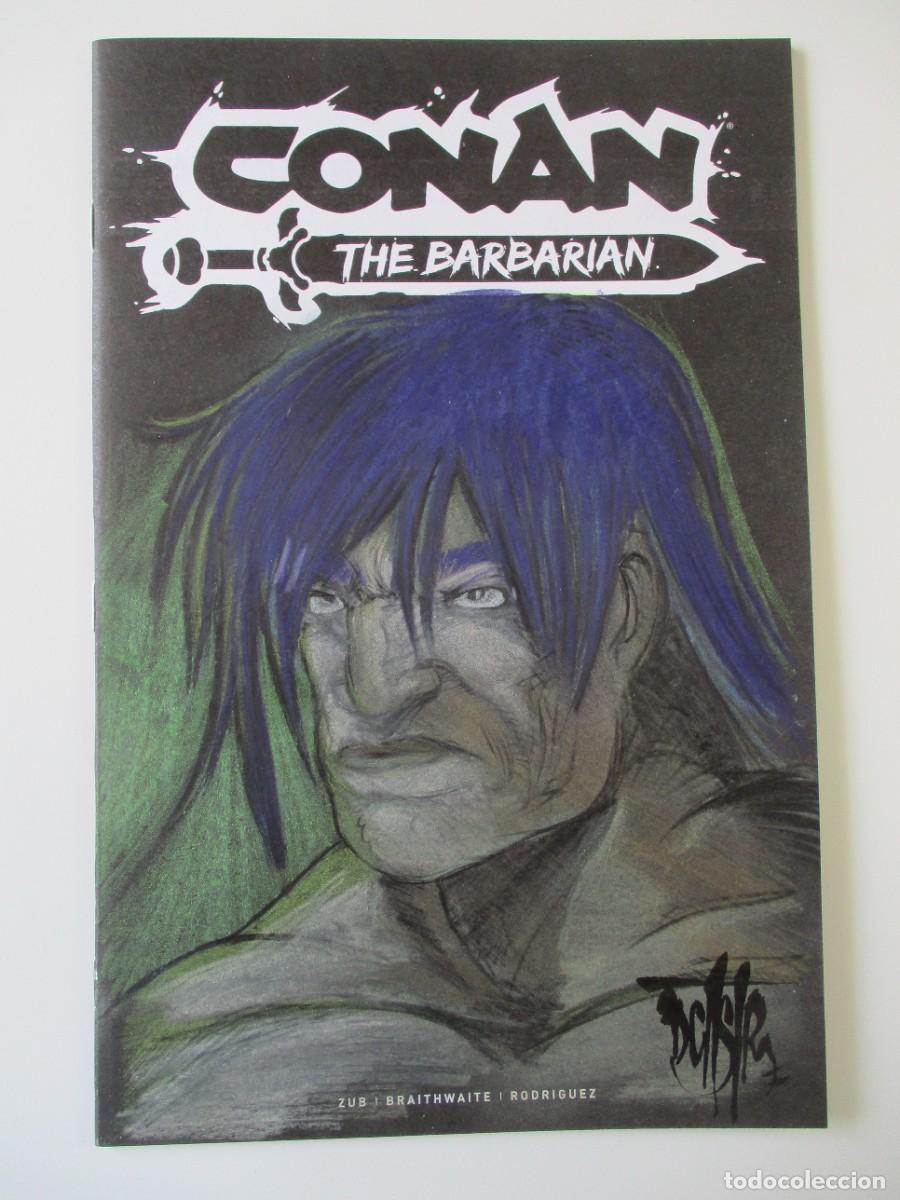 C&oacute;mics: BLANK COVER - BOCETO Original de DAVE CASTR - CONAN : THE BARBARIAN # 1