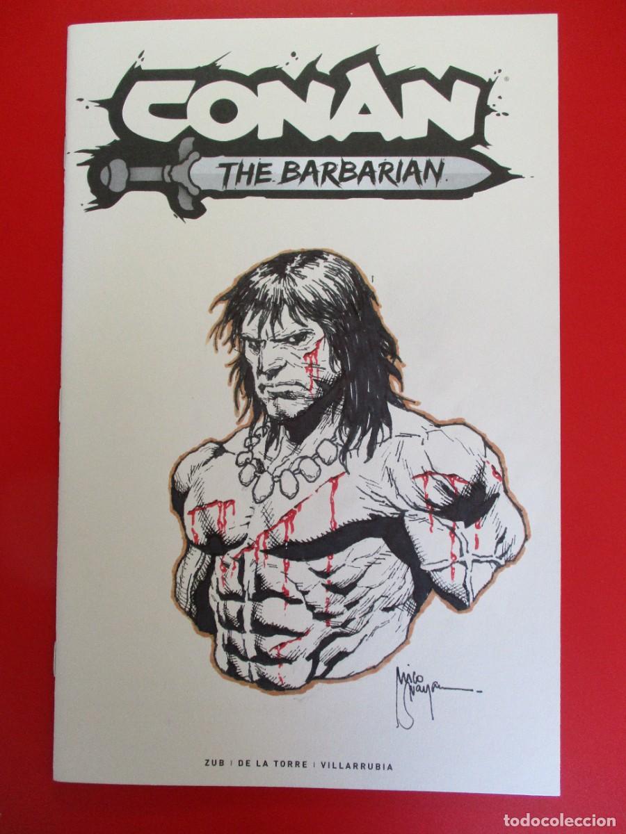 C&oacute;mics: BLANK COVER - BOCETO Original de MICO SUAYAN - CONAN: THE BARBARIAN # 1