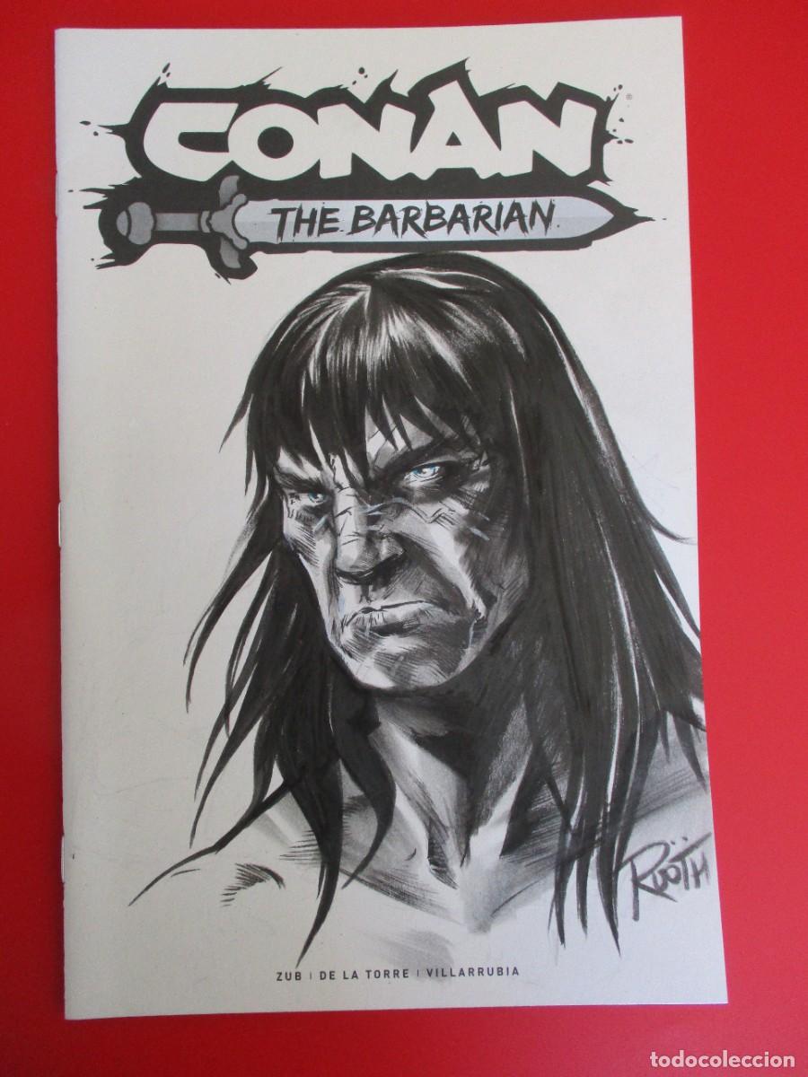 C&oacute;mics: BLANK COVER - BOCETO Original de MIKE ROOTH- CONAN: THE BARBARIAN # 1