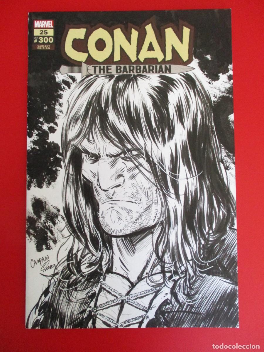 C&oacute;mics: BLANK COVER - BOCETO Original de CHRIS CAMPANA & IAN CHASE- CONAN: THE BARBARIAN # 1