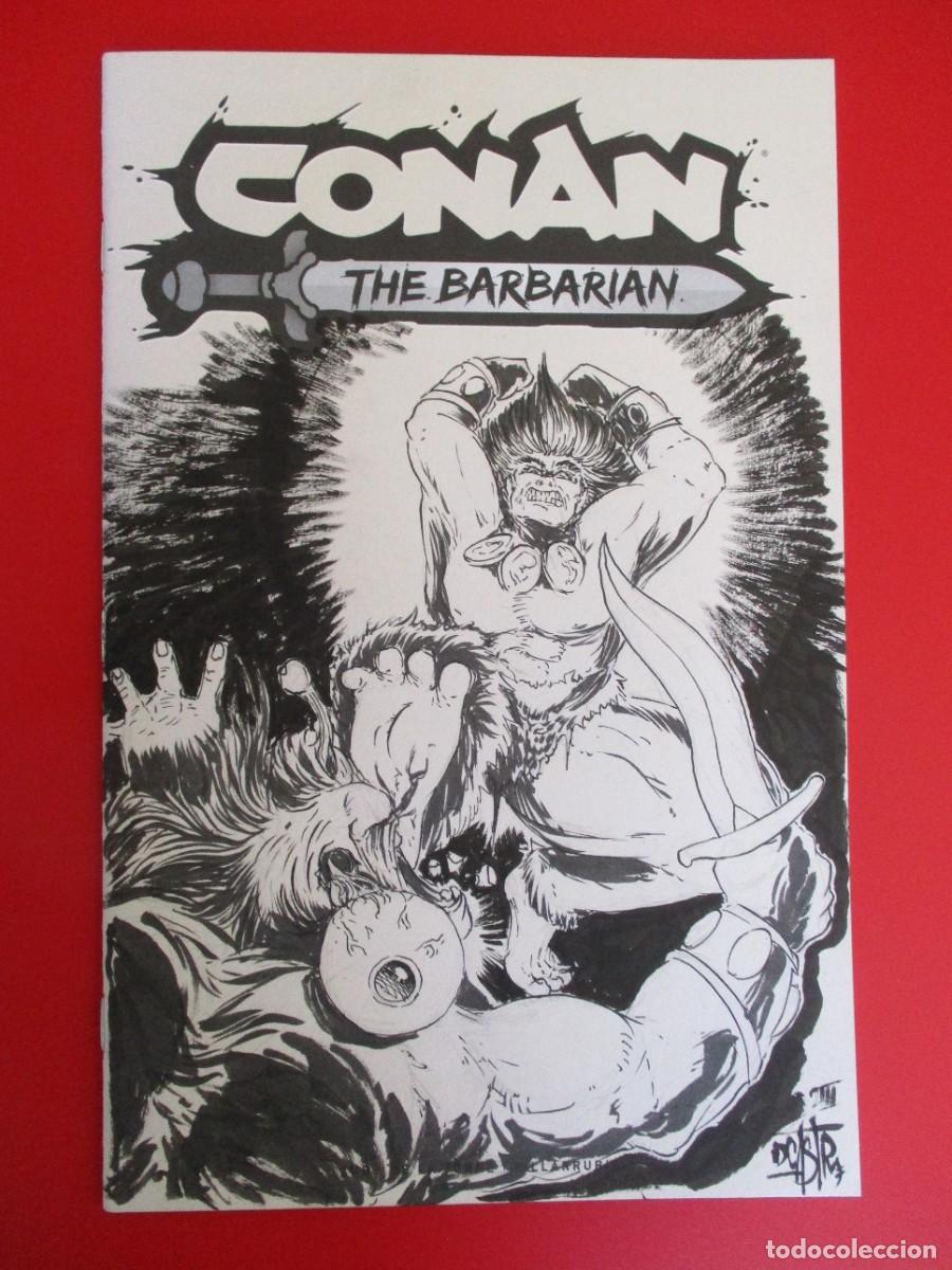 C&oacute;mics: BLANK COVER - BOCETO Original de DAVE CASTR- CONAN: THE BARBARIAN # 1