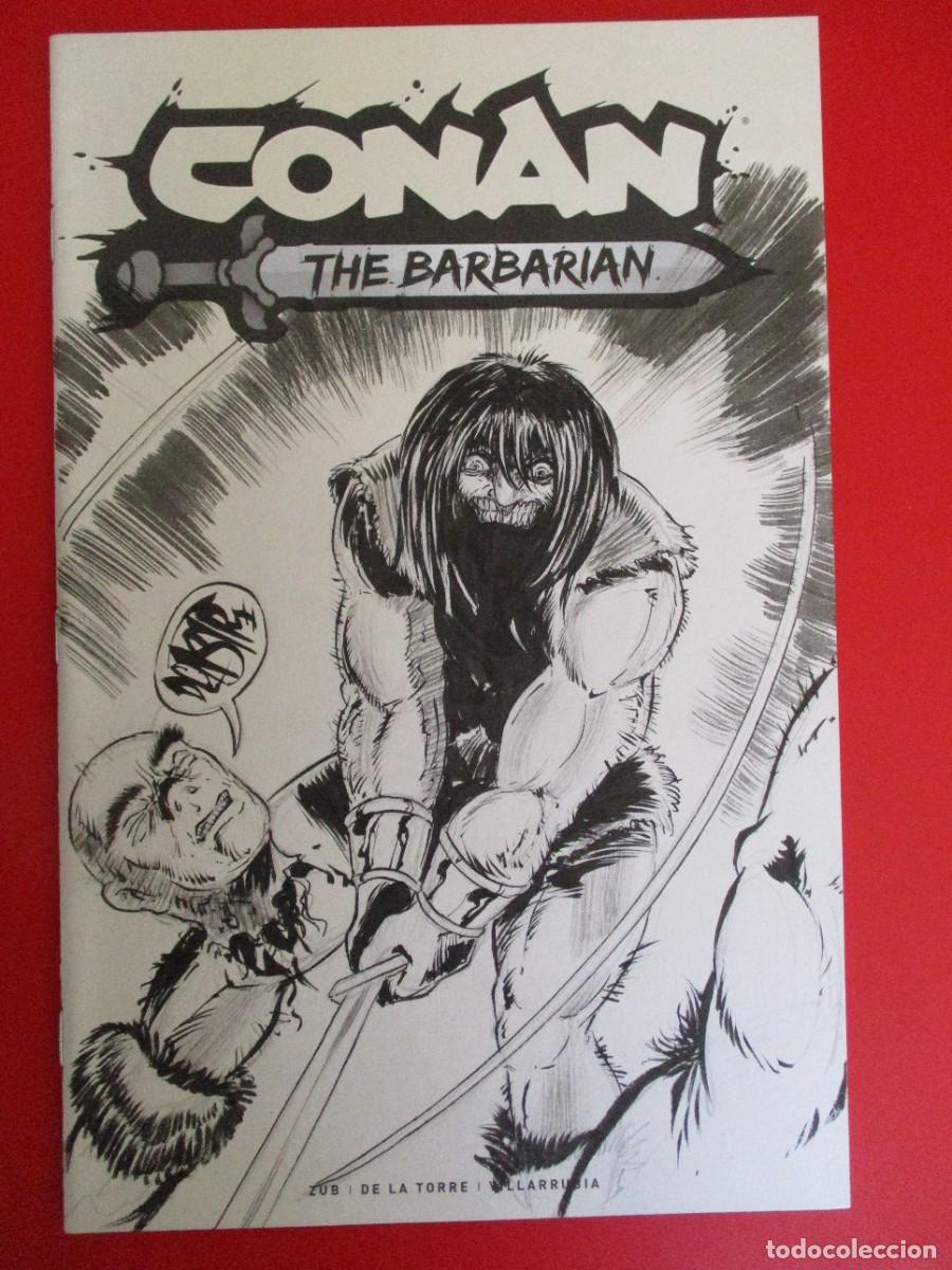 C&oacute;mics: BLANK COVER - BOCETO Original de DAVE CASTR- CONAN: THE BARBARIAN # 1