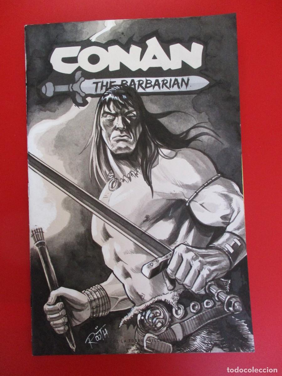 C&oacute;mics: BLANK COVER - BOCETO Original de MIKE ROOTH - CONAN: THE BARBARIAN # 1