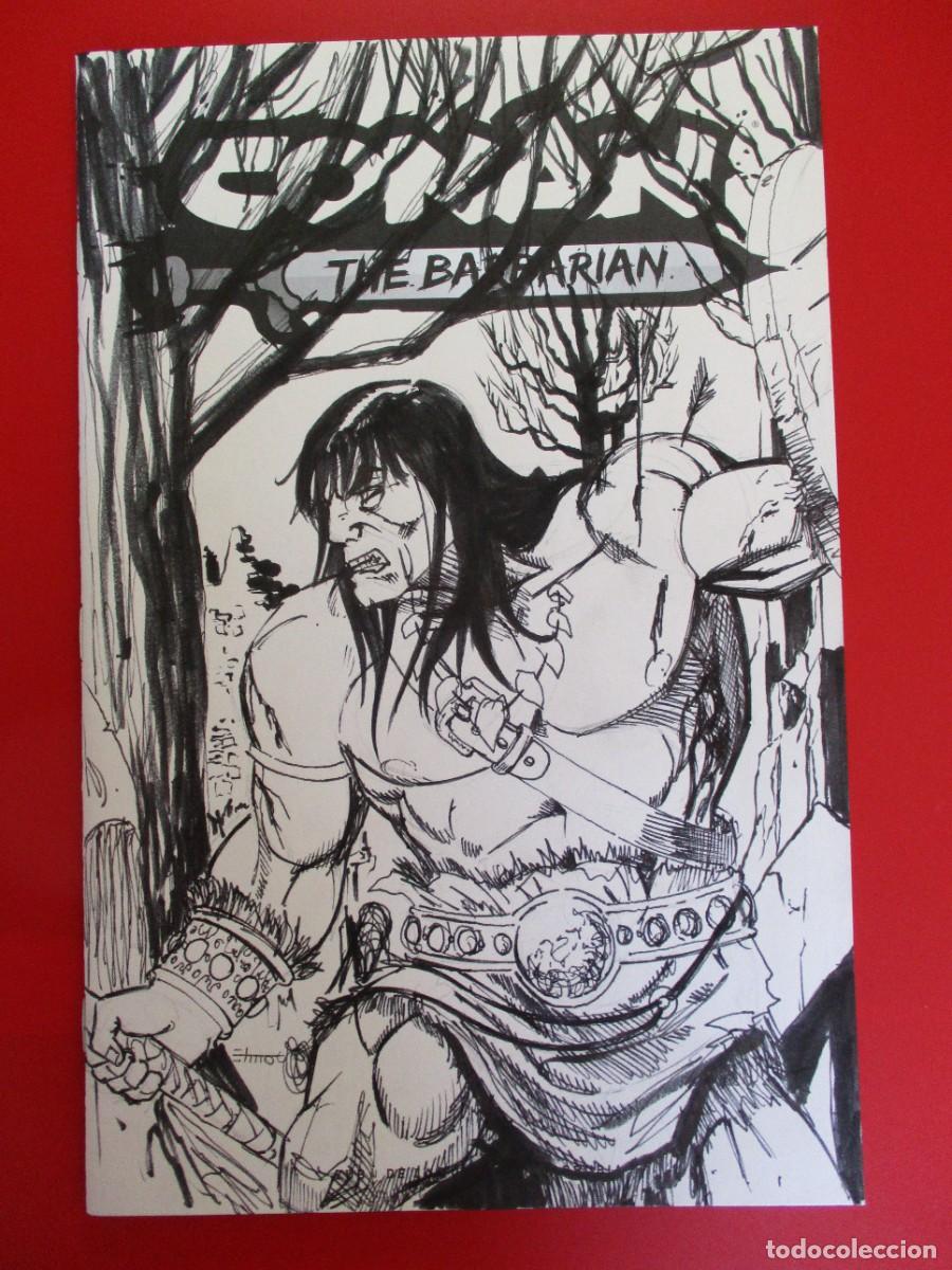 C&oacute;mics: BLANK COVER - BOCETO Original - CONAN: THE BARBARIAN # 1
