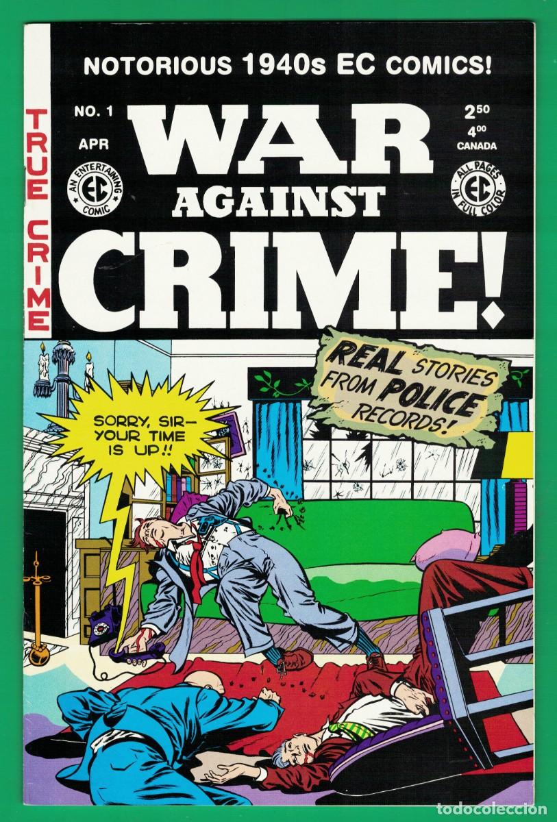 C&oacute;mics: WAR AGAINST CRIME! #1-11 VF/NM colecci&oacute;n completa EC REPRINTS GEMSTONE PUB. 2000