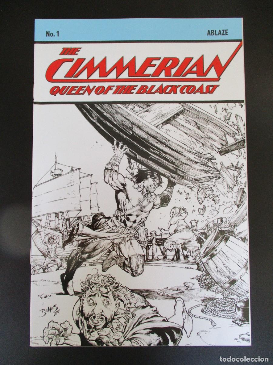 C&oacute;mics: The Cimmerian: Queen of the Black Coast #1 variante de portada en blanco y negro 1:10 Ablaze