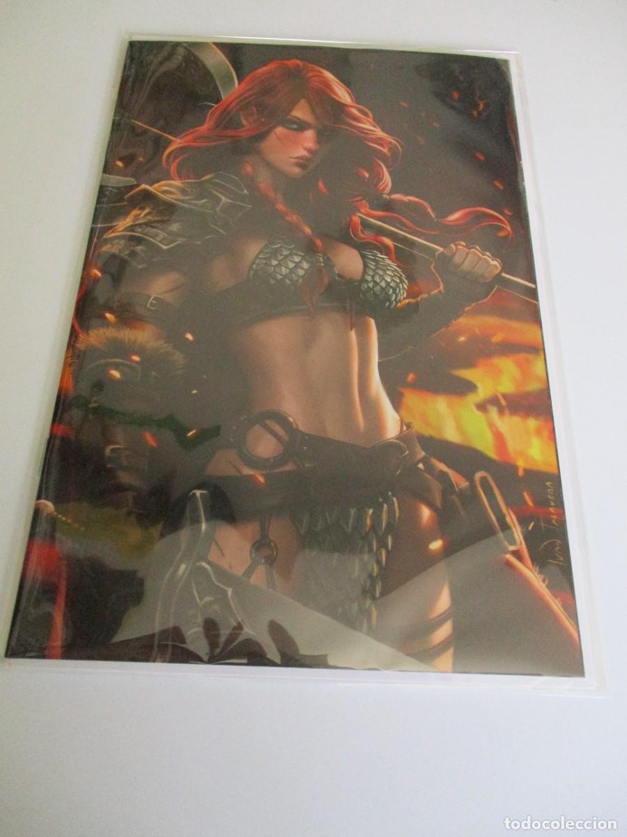 C&oacute;mics: JUEGO DE LAVA Y NIEVE SONJA ROJA #1 Ivan Talavera Variante Virgen Limitada 400 Certificado de Autent