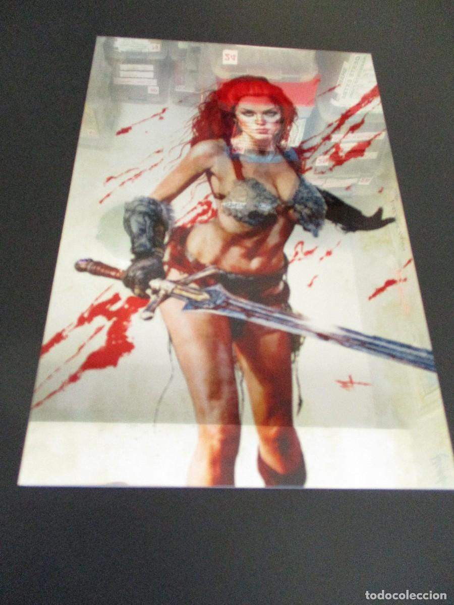 C&oacute;mics: ️ SAVAGE RED SONJA 1 MARCO TURINI 616 METAL Variante Virgen Sangrienta C LTD 30