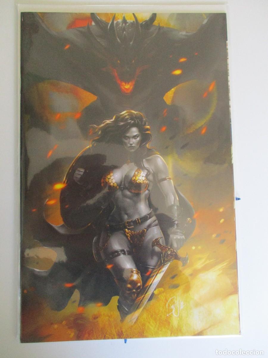 C&oacute;mics: Red Sonja 12 2024 Katya Sinyukhina A SDCC variante exclusiva con certificado de autenticidad