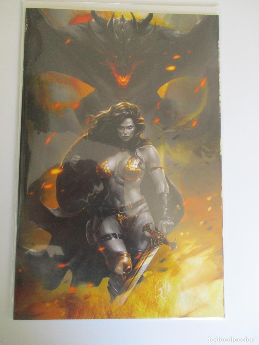 C&oacute;mics: Red Sonja 12 2024 Katya Sinyukhina A SDCC variante exclusiva con certificado de autenticidad
