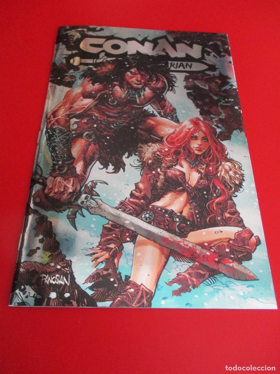 C&oacute;mics: CONAN:THE BARBARIAN # 13 - TITAN COMICS -COVER FOIL