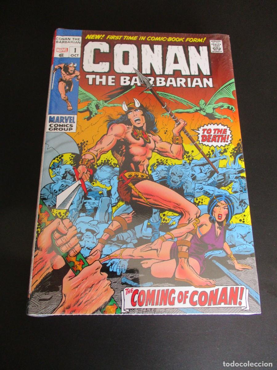 C&oacute;mics: Marvel Comics A&ntilde;os Originales Conan Barbarian Omnibus GN Volumen 01 HC Nuevo Sellado!