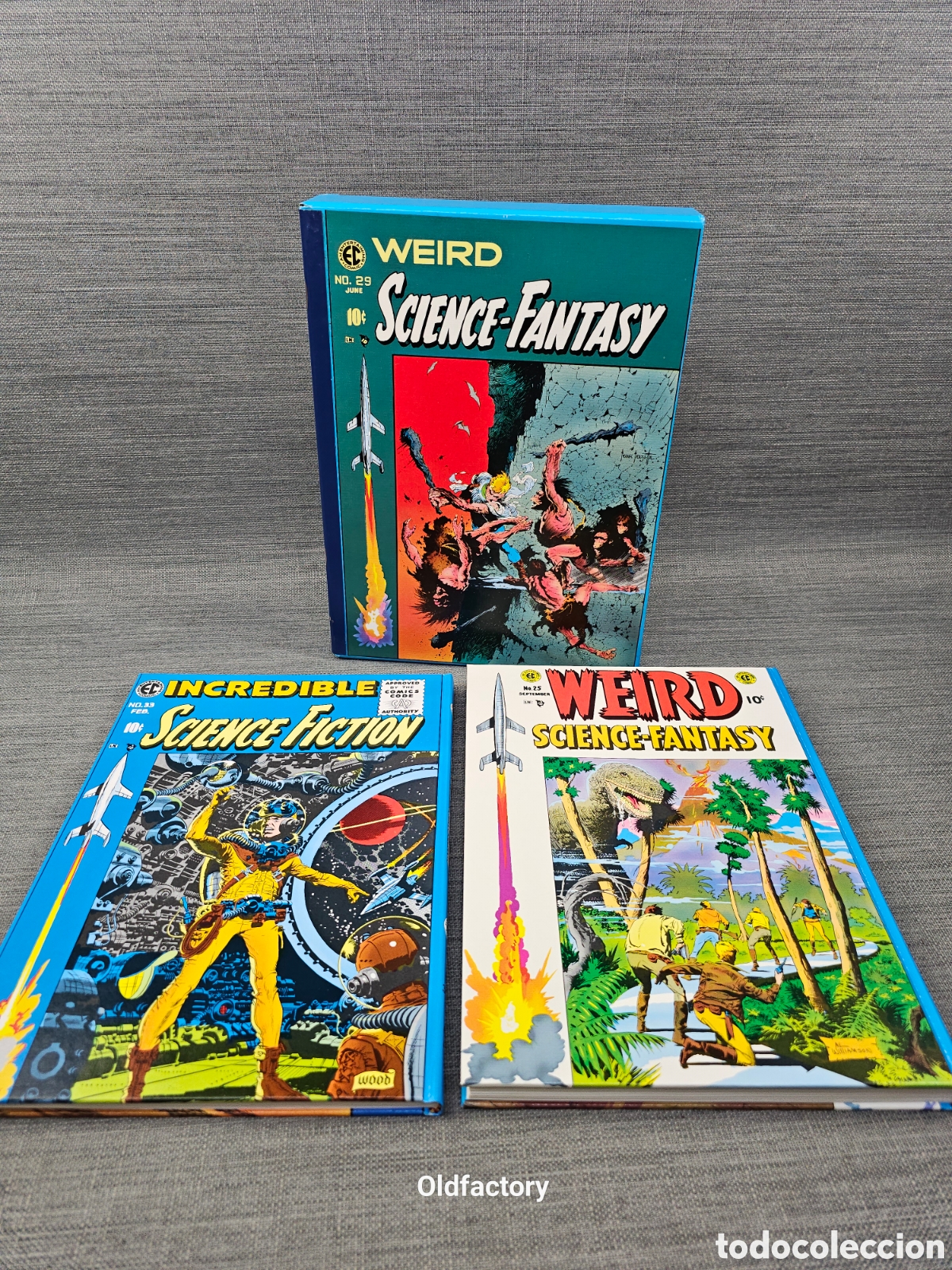 C&oacute;mics: Weird Science-Fantasy & Incredible Science Fiction EC Library Russ Cochran 2 Vol Set HC 1980