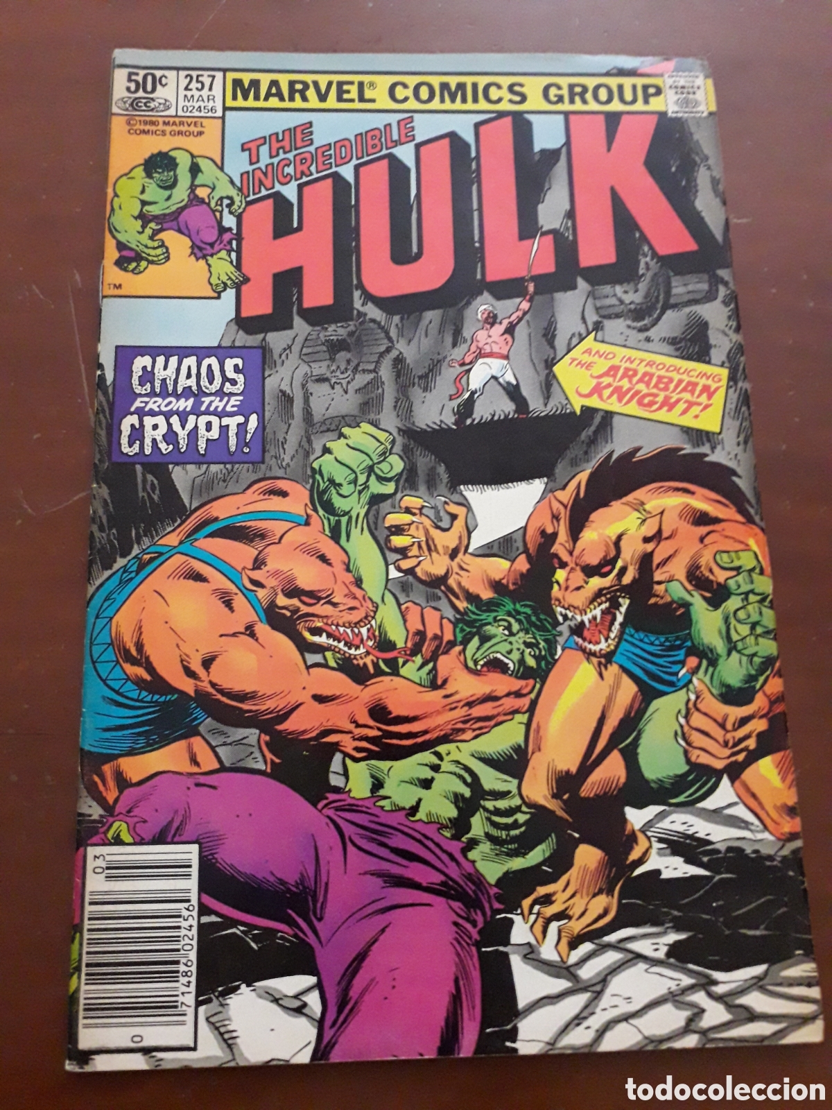 C&oacute;mics: THE INCREDIBLE HULK # 257. ORIGINAL USA. MUY BUEN ESTADO