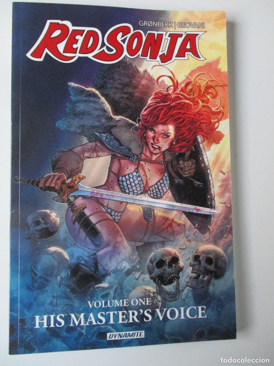 C&oacute;mics: Red Sonja Volumen 1 His Masters Voice TPB Dynamite Entertainment