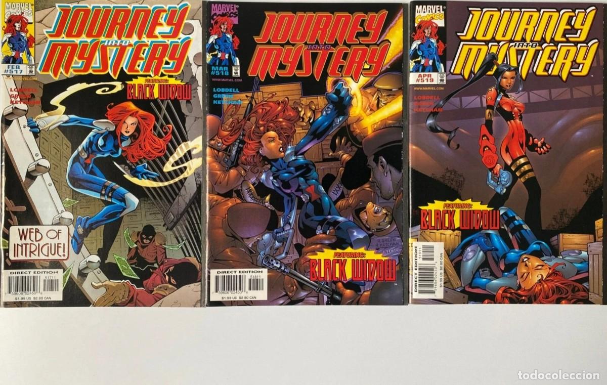 C&oacute;mics: JOURNEY INTO MYSTERY 517 518 519 BLACK WIDOW - 1996 SERIES - MARVEL COMICS