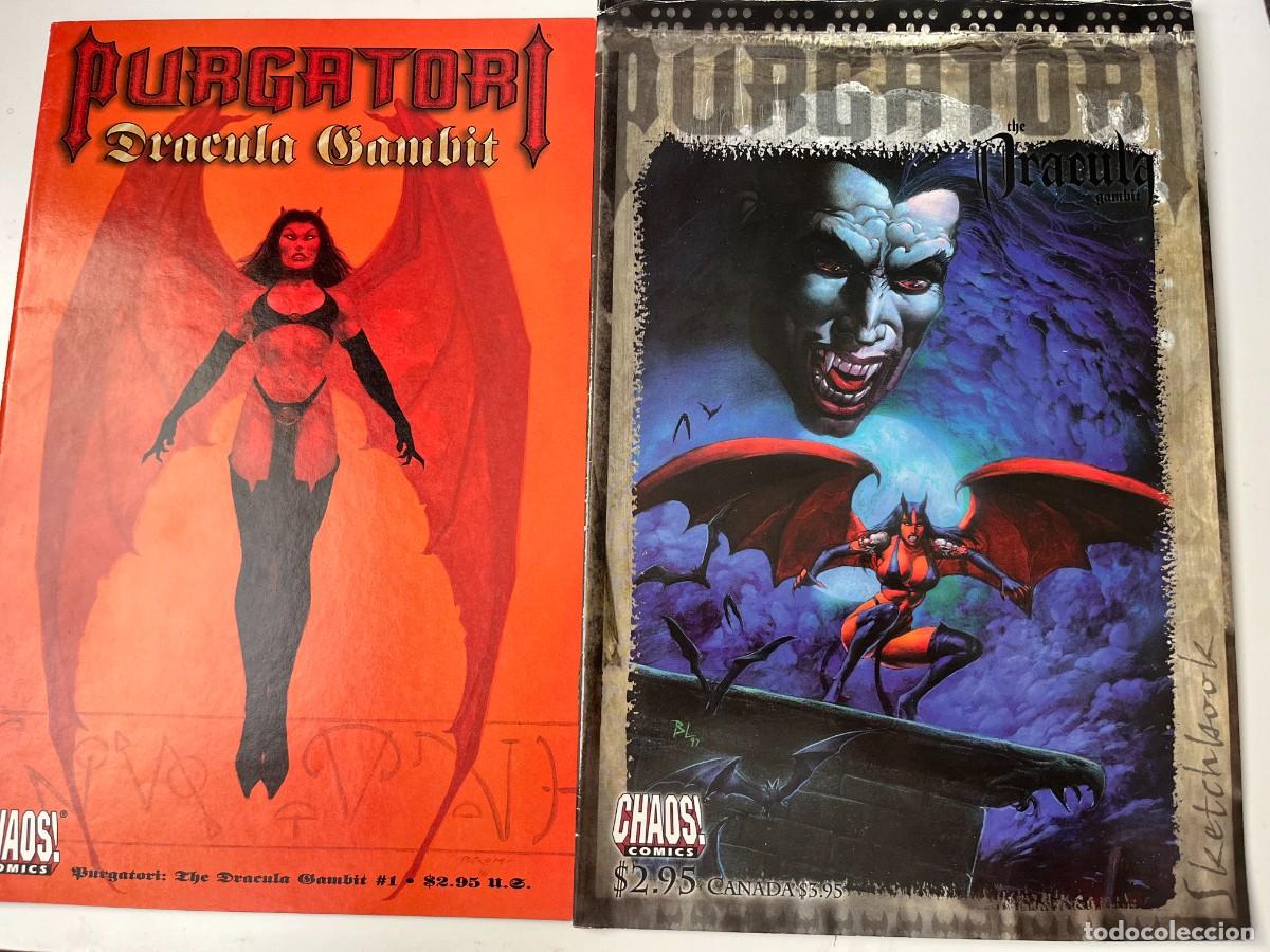 C&oacute;mics: Purgatori Dracula Gambit + Sketchbook Chaos! Comics 1997