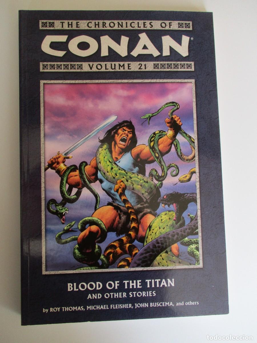 C&oacute;mics: THE CHRONICLES OF CONAN VOLUME 21: BLOOD OF THE TITAN AND By Michael Fleisher
