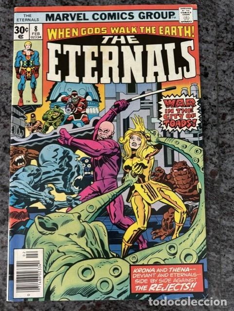 C&oacute;mics: THE ETERNALS N&ordm; 8 (FEBRERO 1977). MUY BUEN ESTADO. ORIGINAL MARVEL. JACK KIRBY.