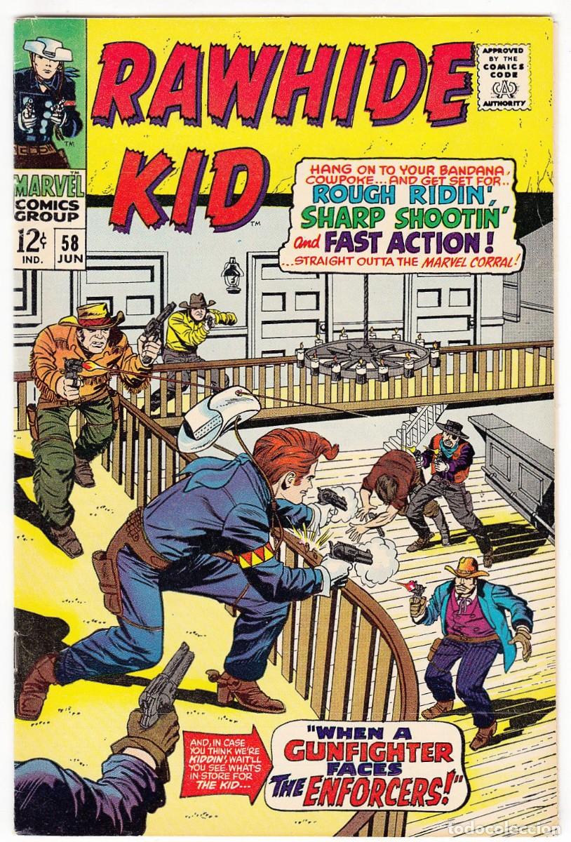 C&oacute;mics: RAWHIDE KID #58 VF(8.0), MARVEL COMICS 1967 - Foto 1